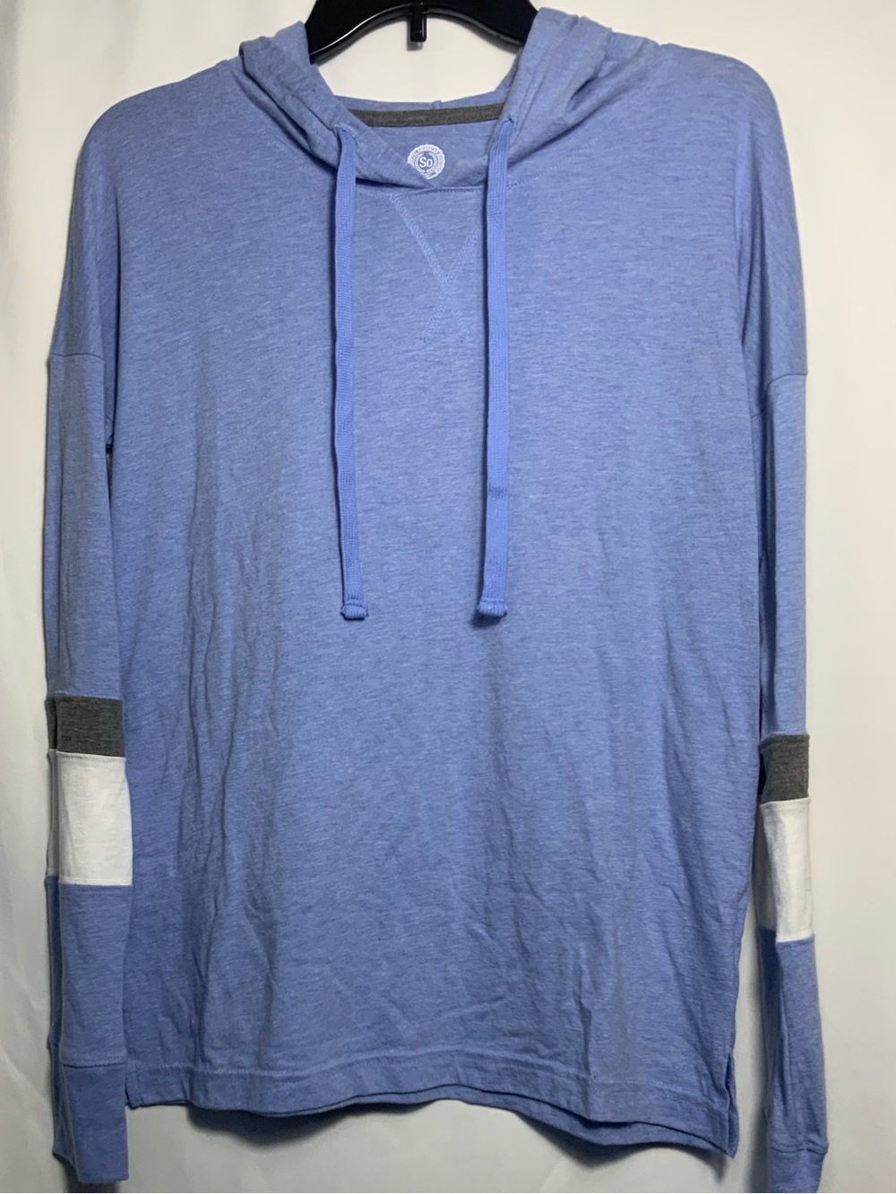 SO Women’s Light Blue Hooded Long Sleeve